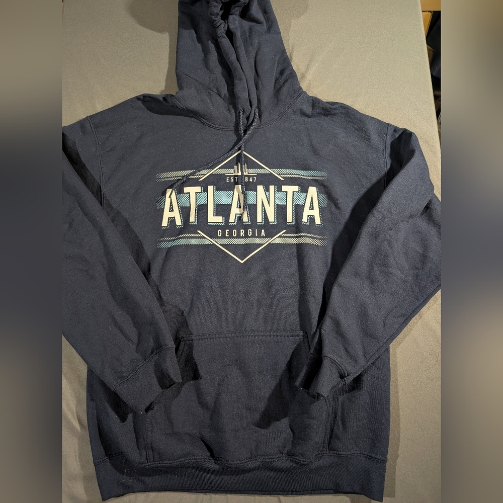 Navy Blue Graphic Hoodie